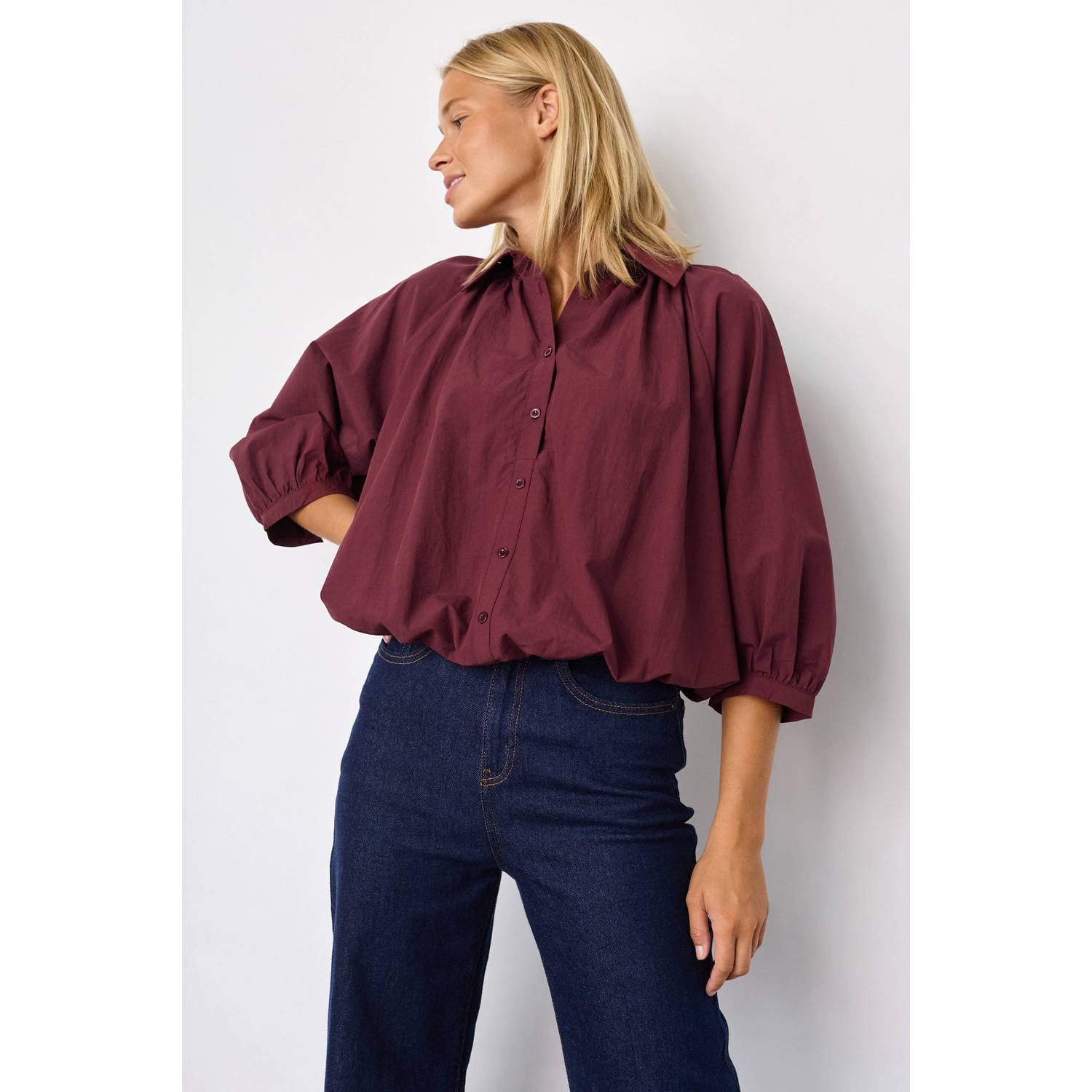 SisterS Point blouse donkerrood