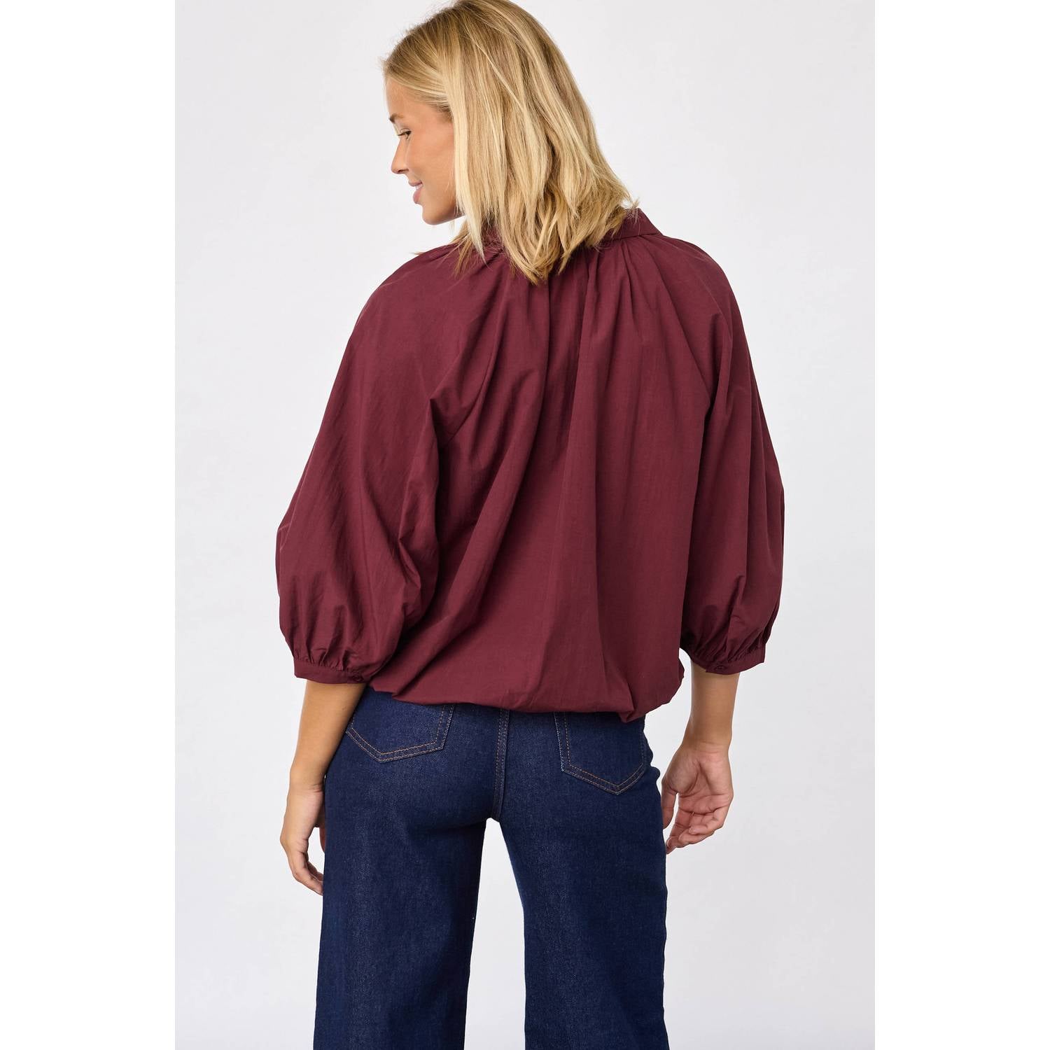SisterS Point blouse donkerrood
