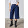 SisterS Point denim wide leg jort - donkerblauw