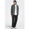 ONLY & SONS regular fit gemêleerd twill overshirt - grijs