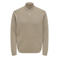 ONLY & SONS katoenen regular fit gebreide trui - desert taupe