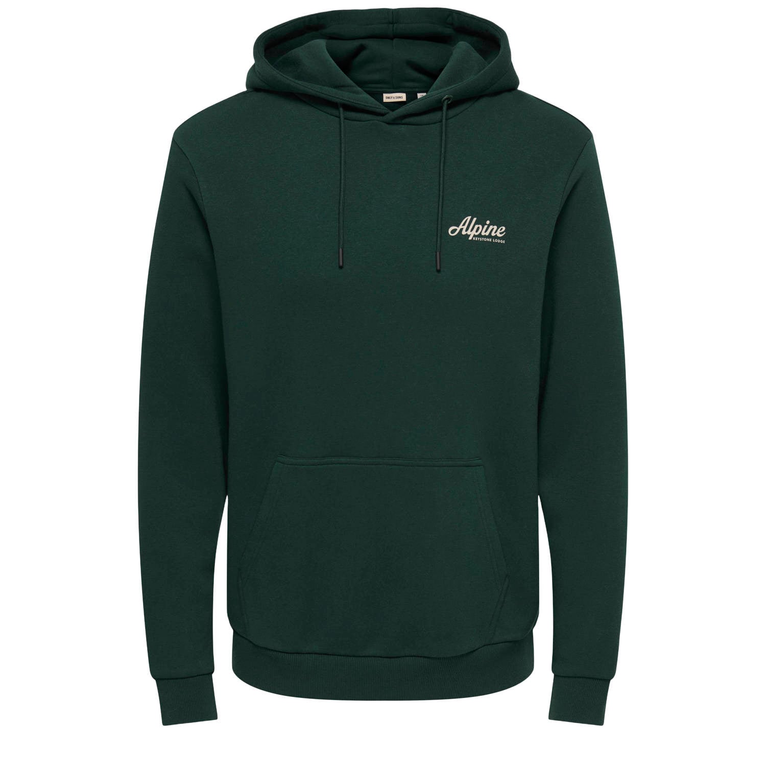 ONLY & SONS regular fit hoodie met backprint pine grove