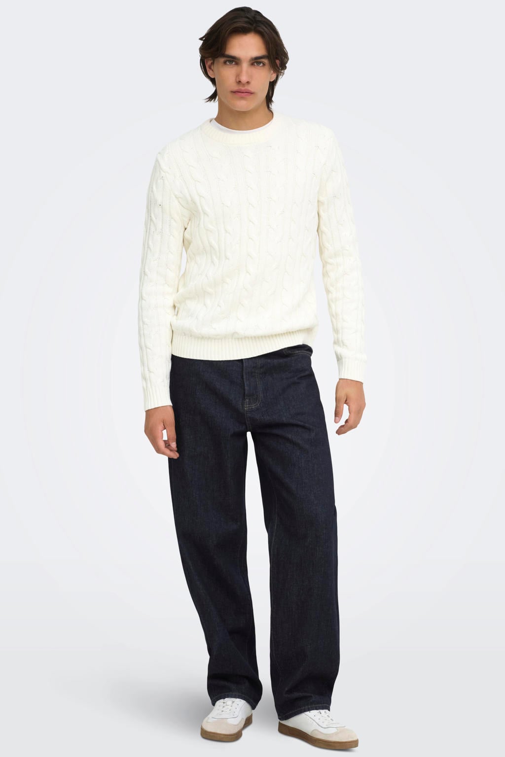 ONLY & SONS ONSFADE loose fit jeans - donkerblauw