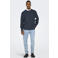 ONLY & SONS katoenen regular fit gebreide trui - donkerblauw