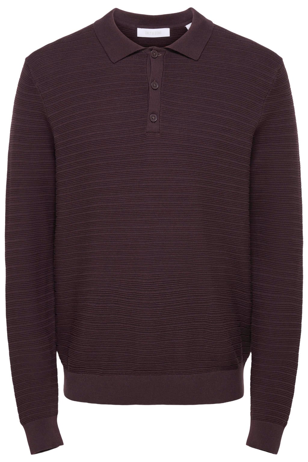ONLY & SONS katoenen regular fit trui - fudge