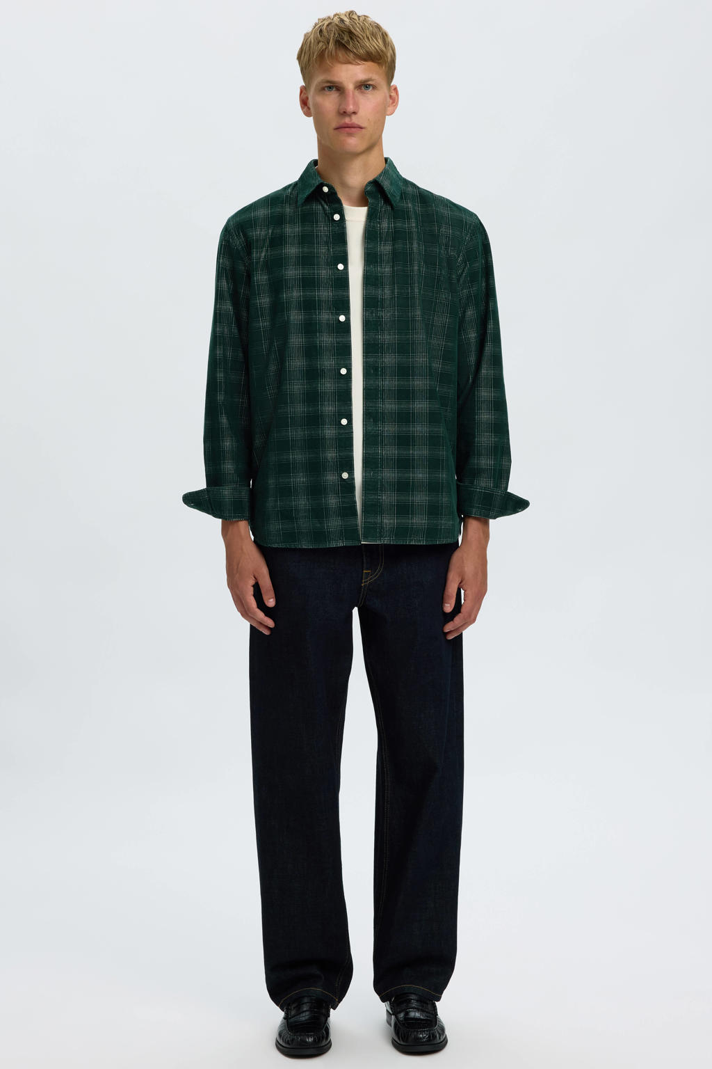 Selected regular fit geruit overhemd - pine grove