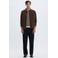 Selected regular fit overshirt - donkerbruin