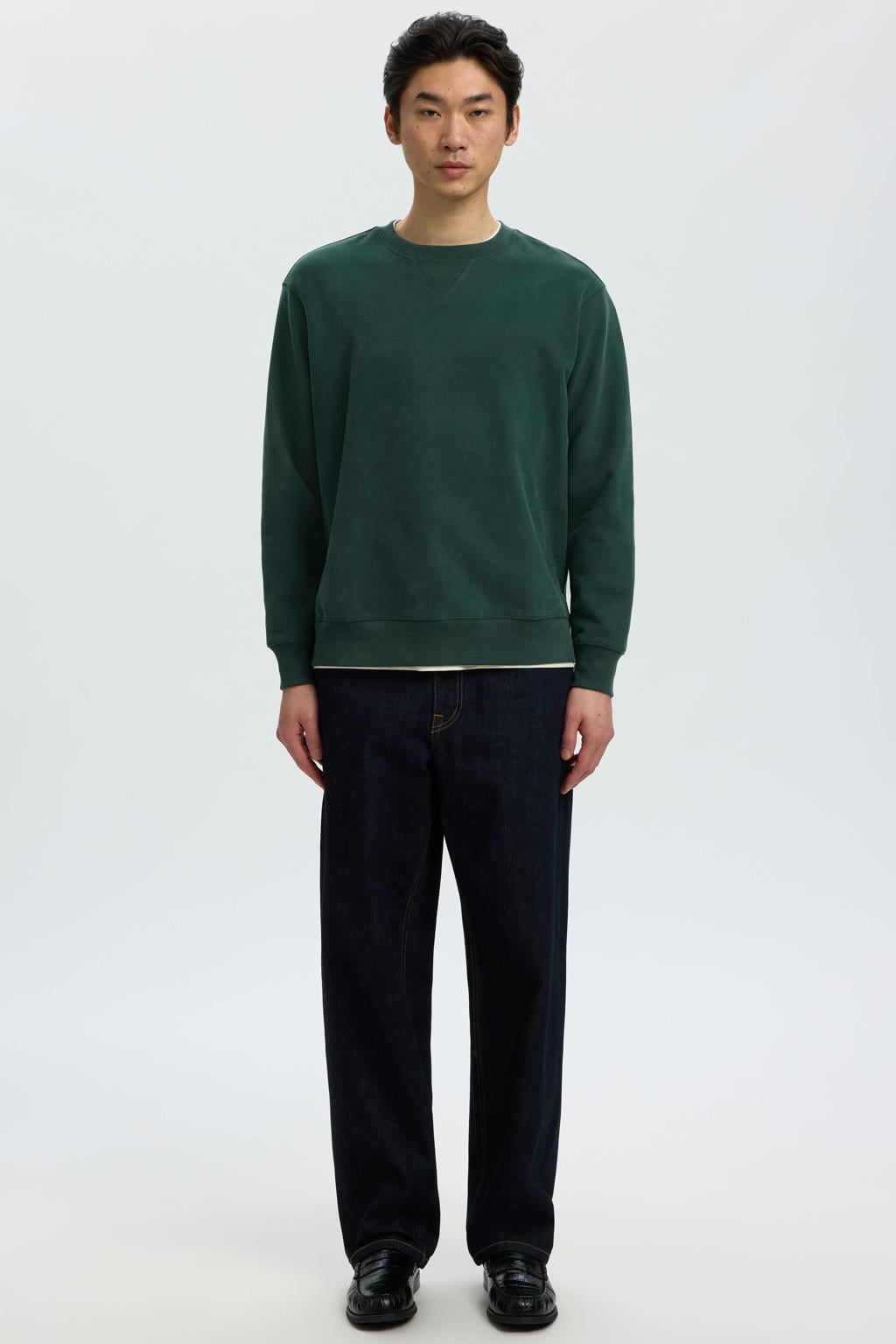 Selected regular fit sweater - pine grove