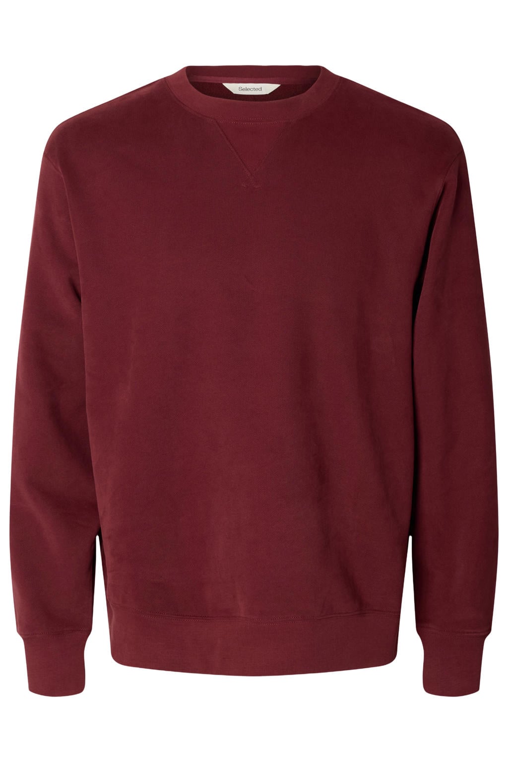 Selected regular fit sweater - tawny port