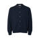 Selected katoenen gebreid vest - donkerblauw