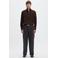 Selected katoenen regular fit gebreide trui - donkerbruin