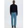 Selected regular fit gebreide trui met wol - donkerblauw