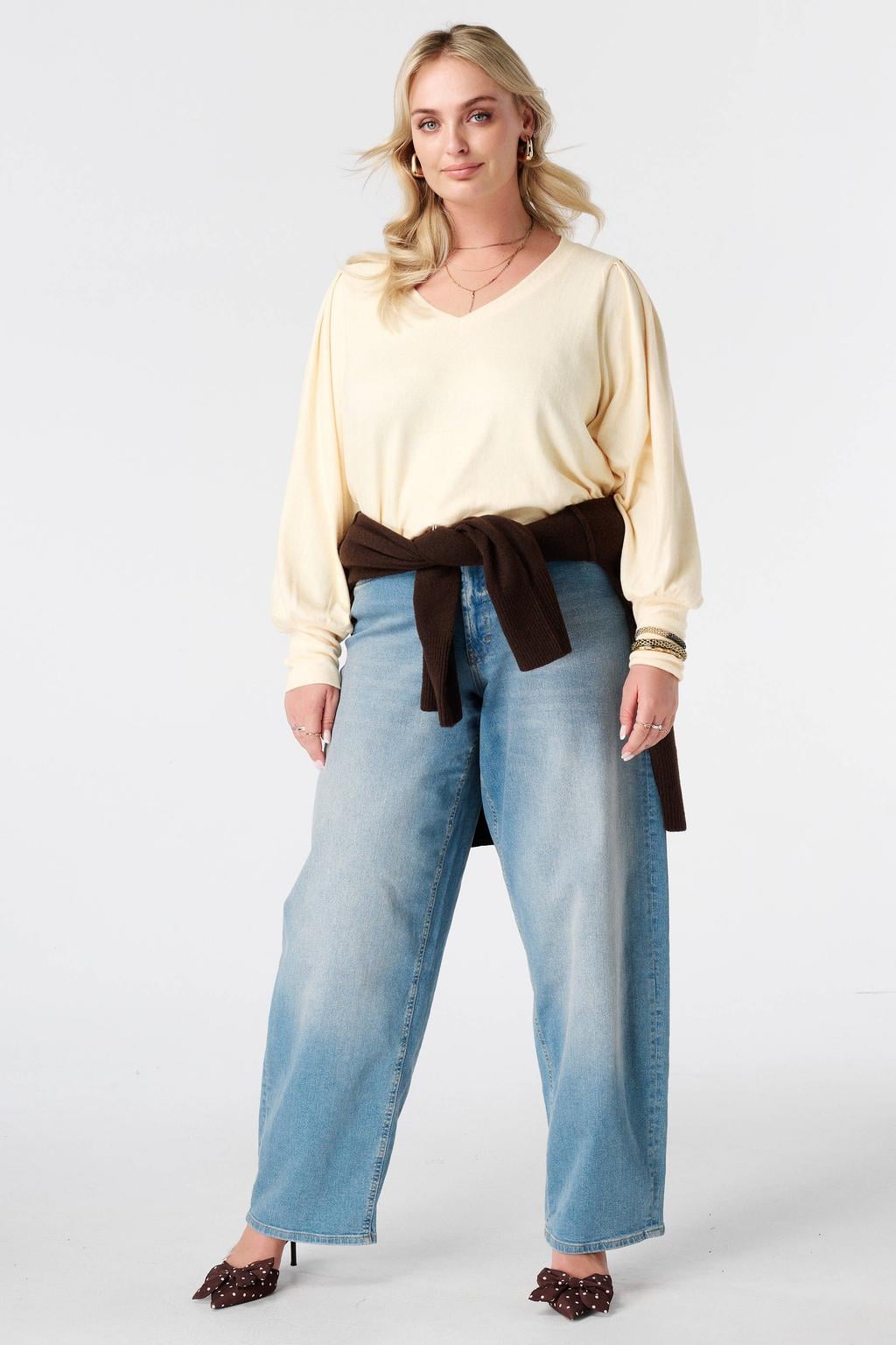 MS Mode pullover - licht geel