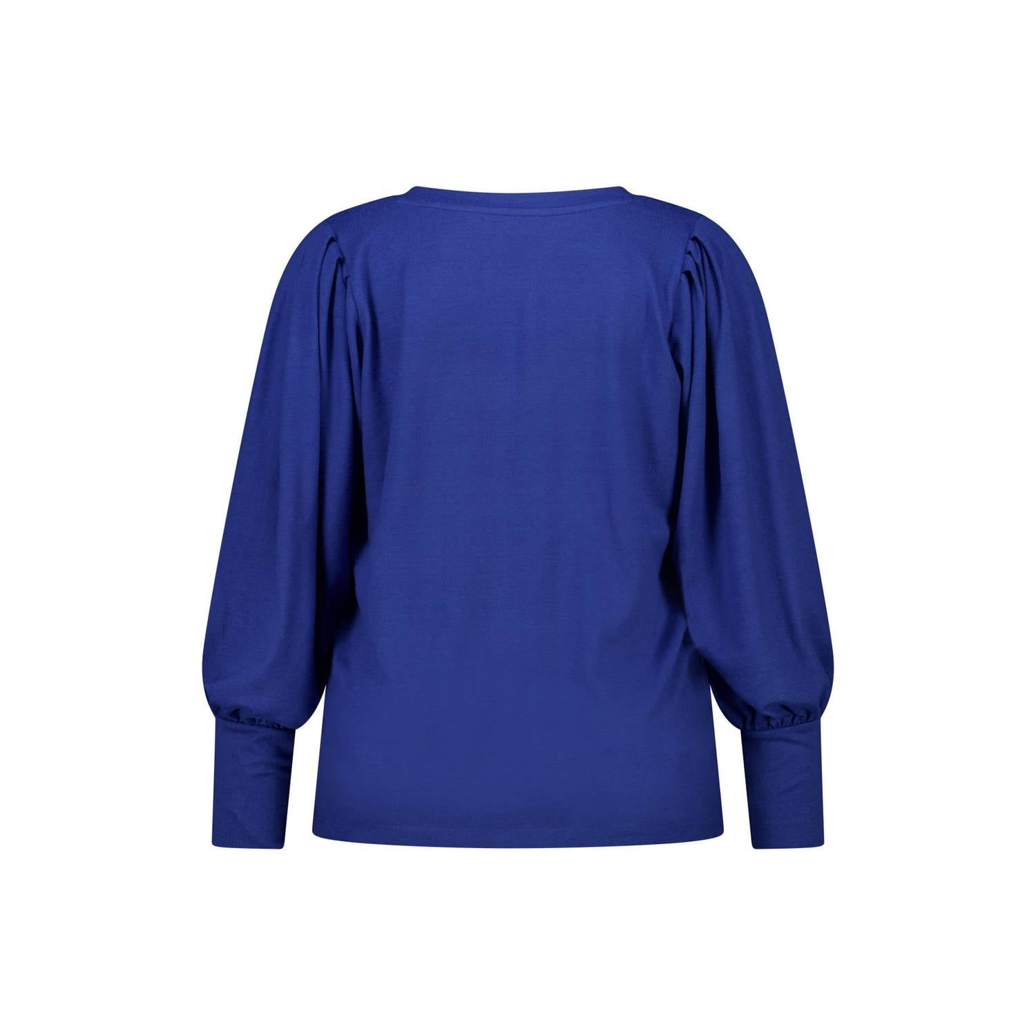 MS Mode pullover blauw