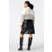 MS Mode Plus Size imitatieleren rok - zwart