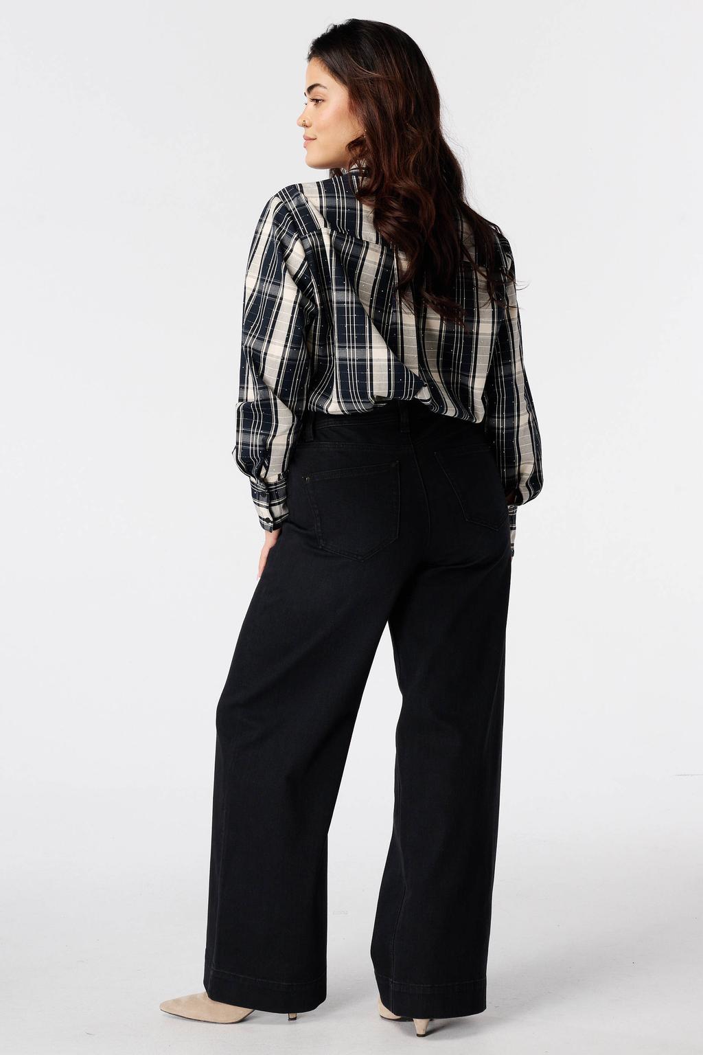 MS Mode wide leg jeans - zwart