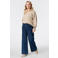 MS Mode Plus Size gebreide trui met wol - taupe