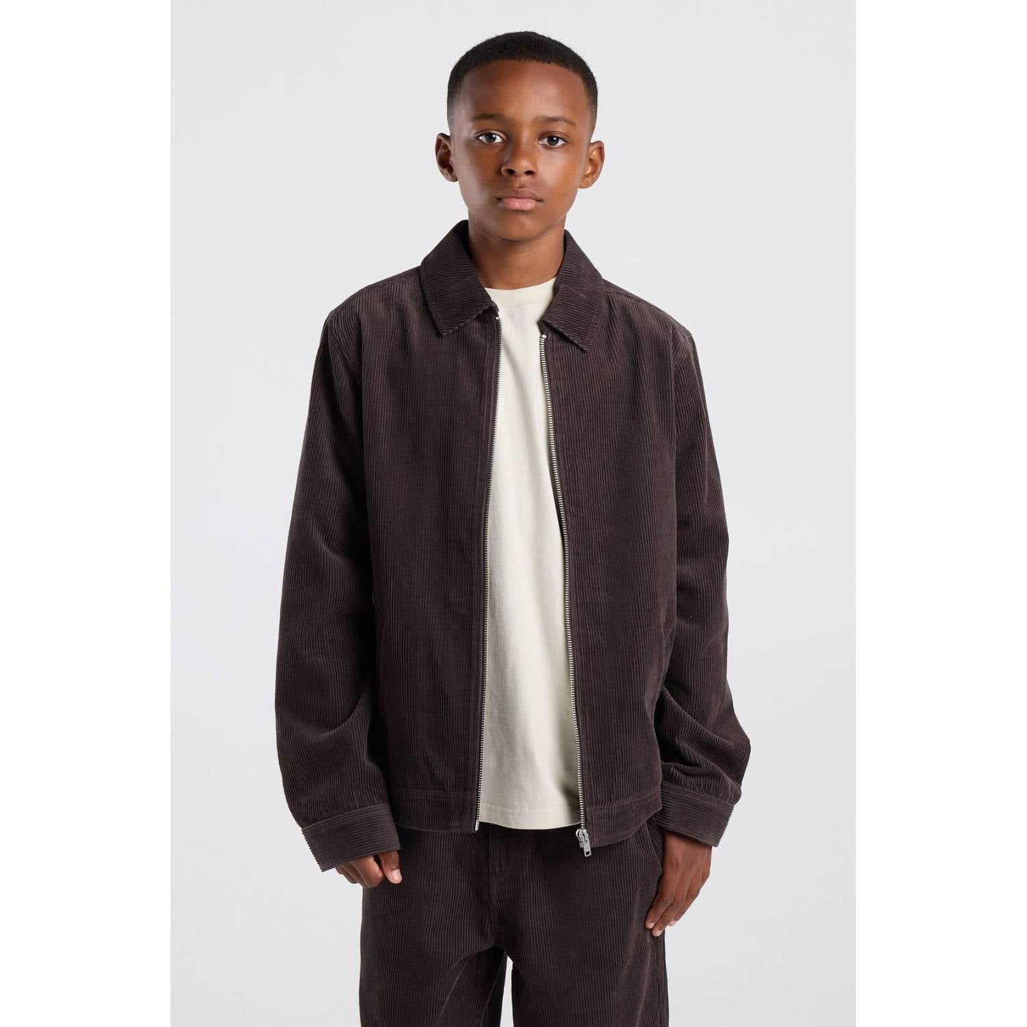 America Today corduroy overshirt bruin