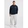 America Today relaxed fit sweater met patches - donkerblauw