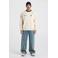 America Today relaxed fit sweater met patches - ecru