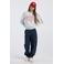 America Today sweater met tekstprint - grijs