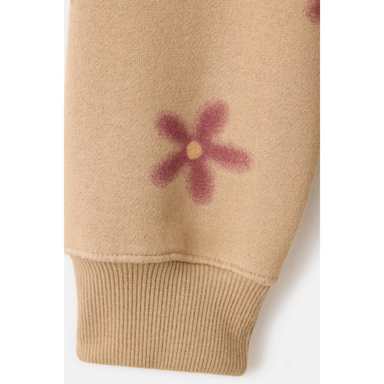 Mango Kids gebloemde sweater bruin