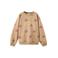 Mango Kids gebloemde sweater - bruin