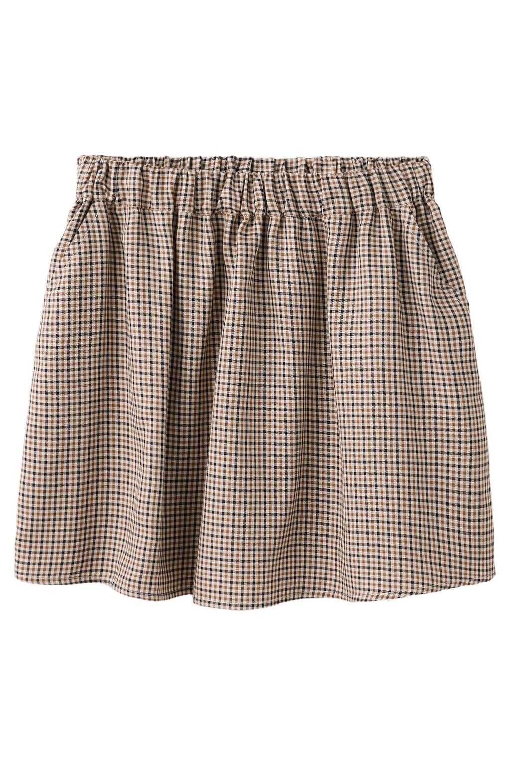 Mango Kids geruite korte rok - beige