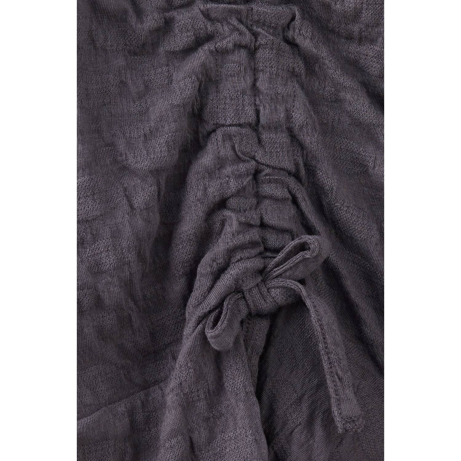 Mango Kids korte jurk met plooien antraciet