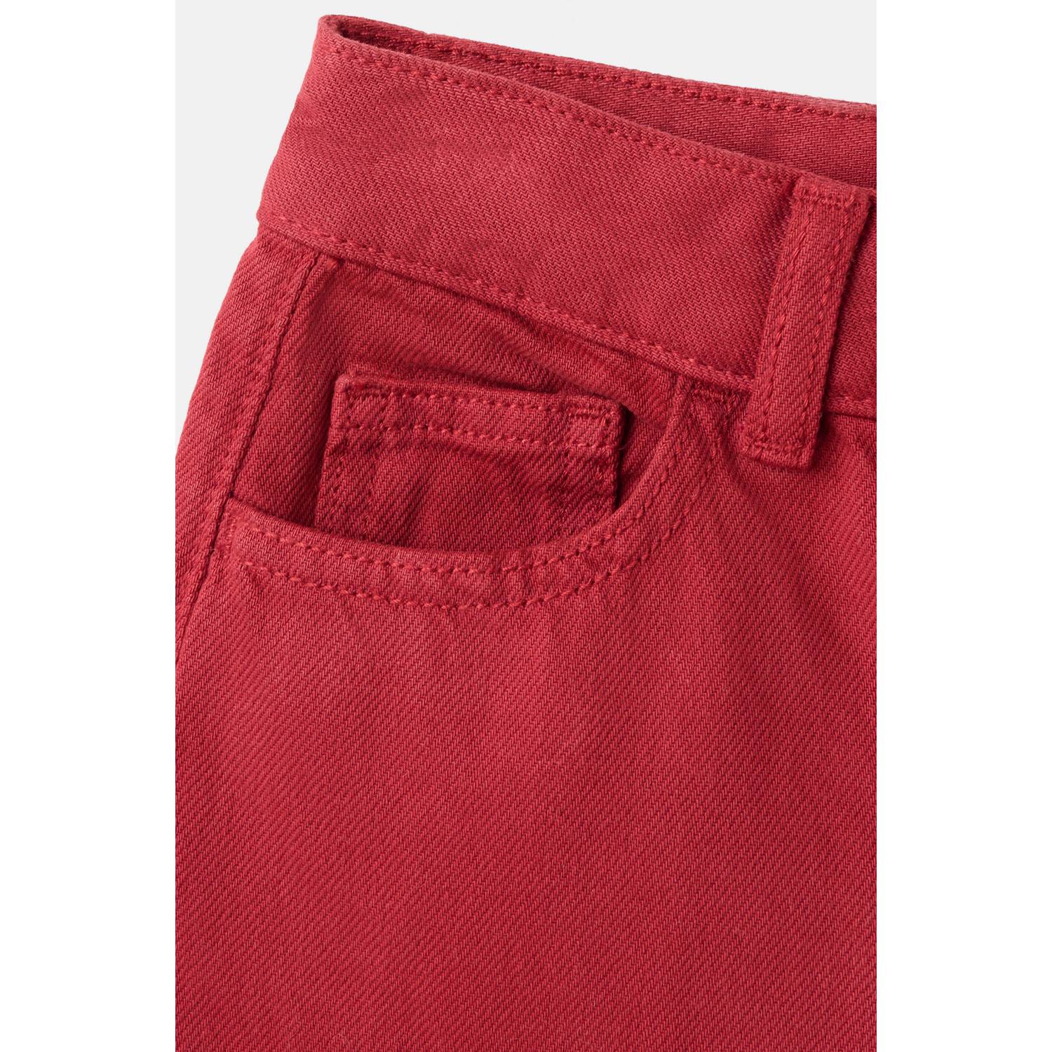 Mango Kids wide leg jeans rood