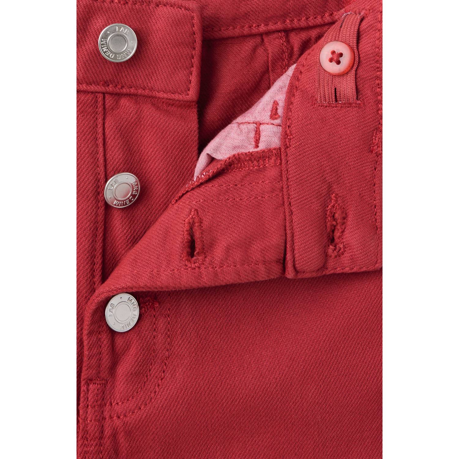 Mango Kids wide leg jeans rood