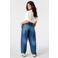 MS Mode Plus Size barrel jeans - donkerblauw