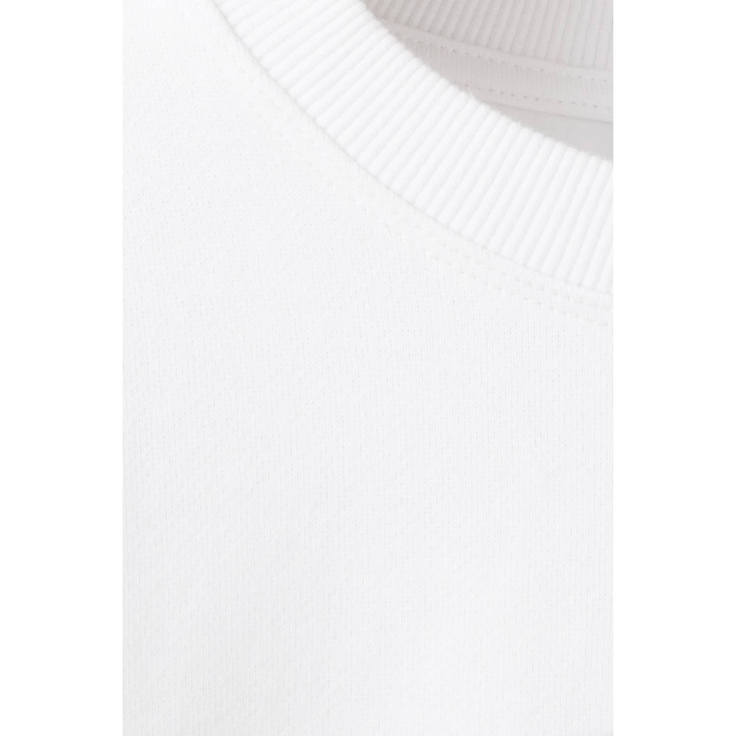 Mango Kids oversized sweater met borduursels naturel wit