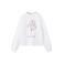 Mango Kids oversized sweater met borduursels - naturel wit