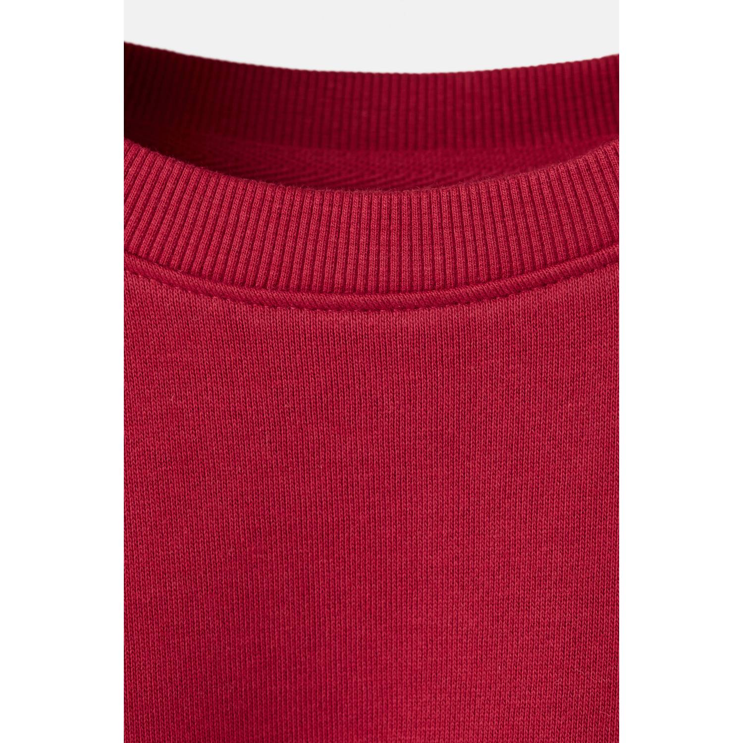 Mango Kids oversized sweater met tekst rood