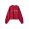 Mango Kids oversized sweater met tekst - rood