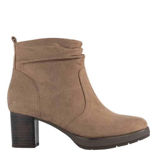 Easy Street suède laarzen met blokhak beige