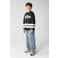 Shoeby oversized sweater met print - zwart