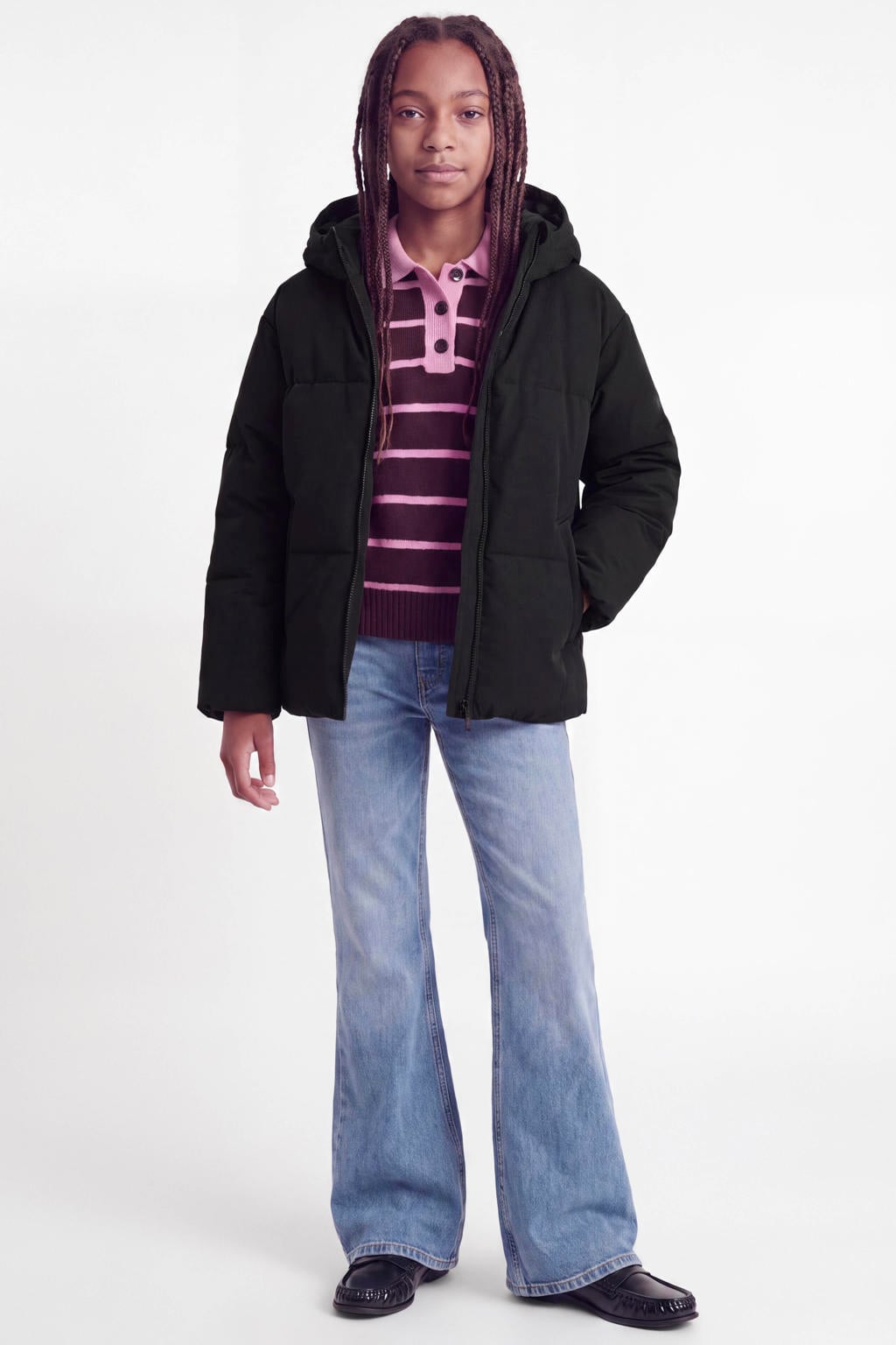 JJXX GIRL pufferjas - zwart