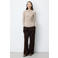 Grace & Mila wollen gestreept T-shirt - ecru/bruin