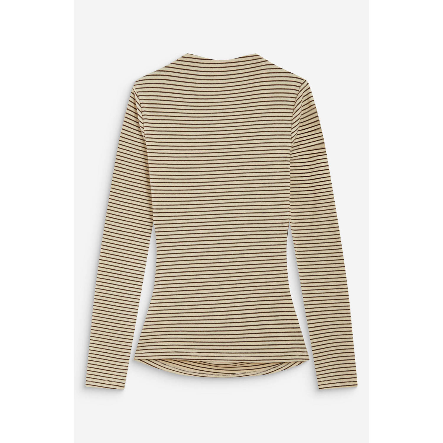 Grace & Mila wollen gestreept T-shirt ecru bruin