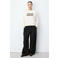 Grace & Mila sweater met tekst - ecru/bruin