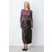 Grace & Mila imitatieleren midi rok - bruin