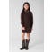 Shoeby midi jurk - donkerbruin