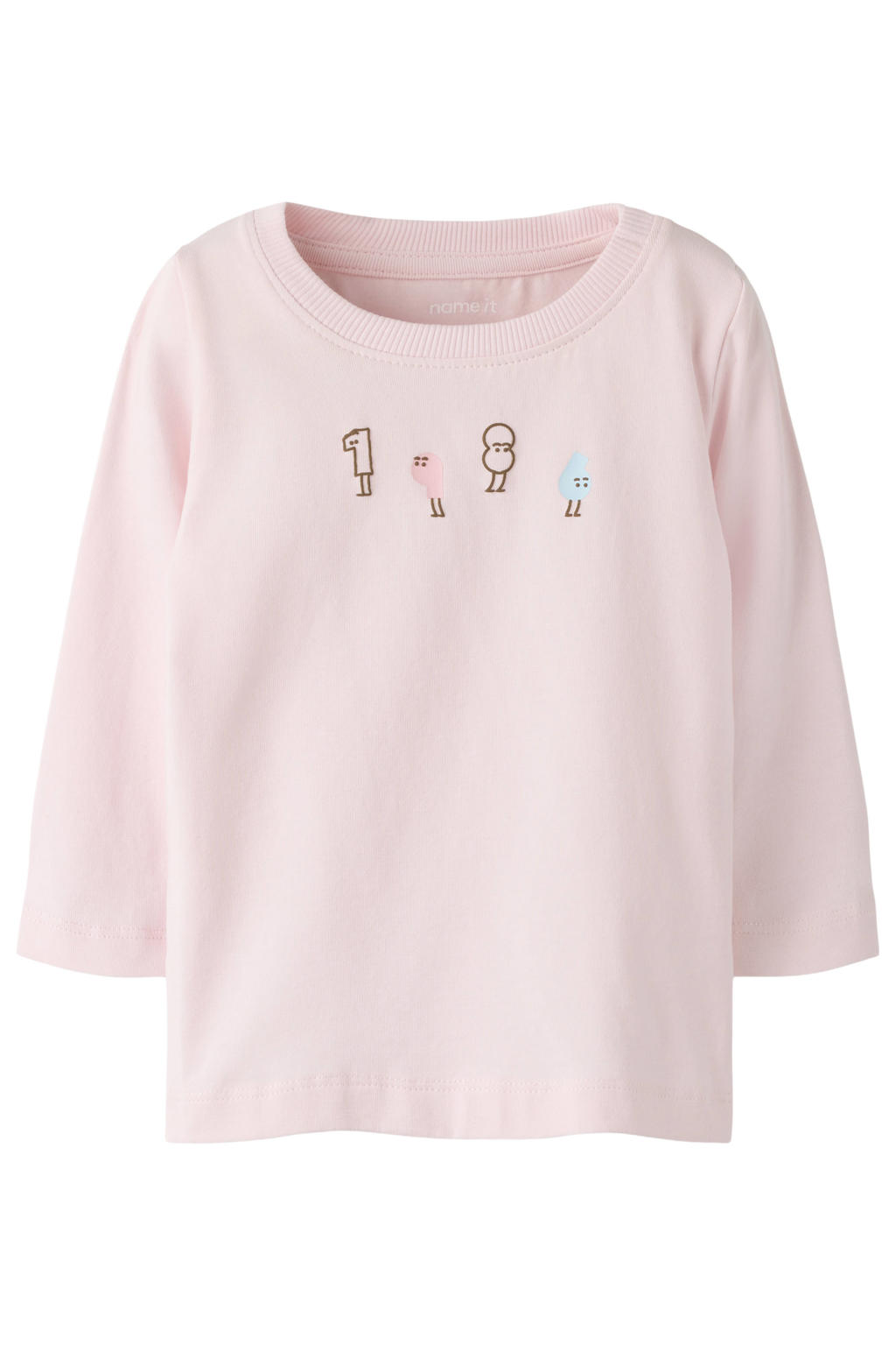 NAME IT BABY longsleeve met print - lichtroze