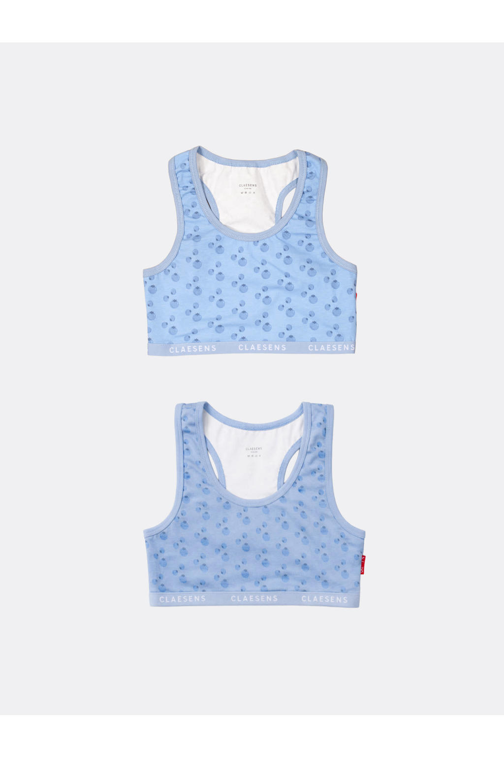 Claesen's Meisjes Croptop 2-Pack Blueberry
