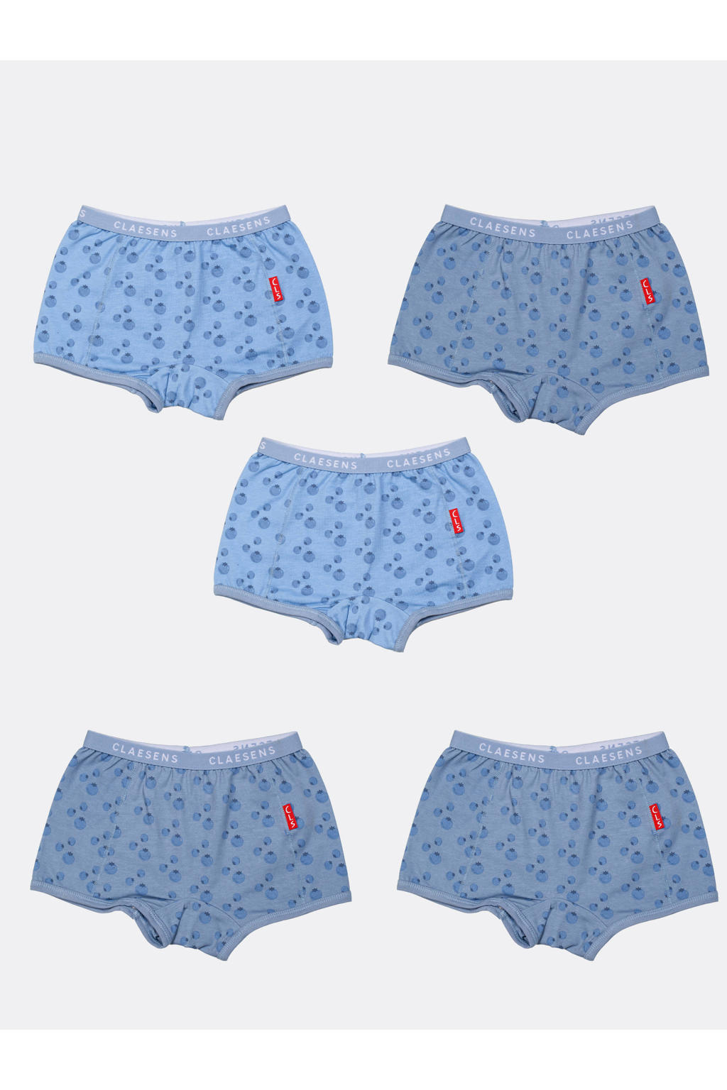 Claesen's Meisjes boxershort 5-Pack Blueberry