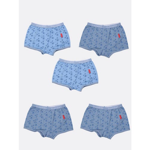 Claesen’s Meisjes boxershort 5-Pack Blueberry – Blue