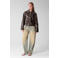 Shoeby imitatieleren jas - donkerbruin