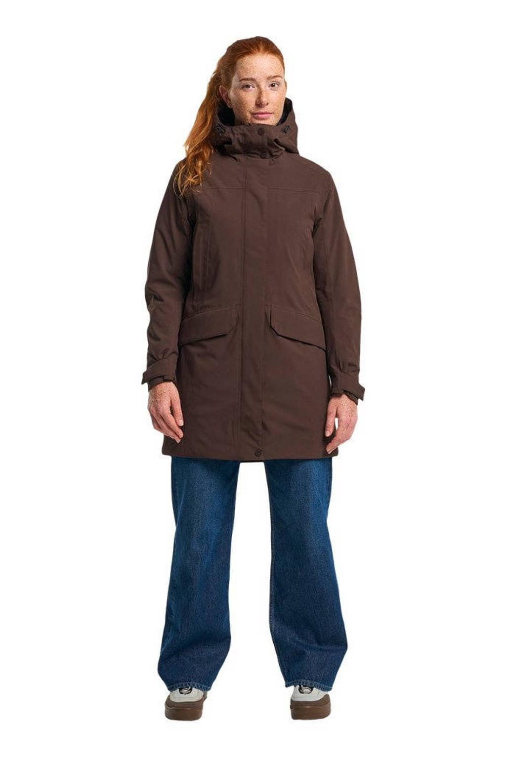 Tenson outdoor jas - donkerbruin